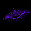 violet spiny ship icon